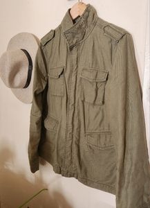 BDG Olive‎ Green Classic Zip Front Utility Jacket M